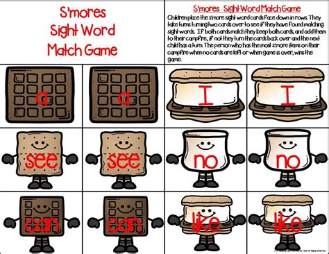 Smores Worksheets For Kindergarten