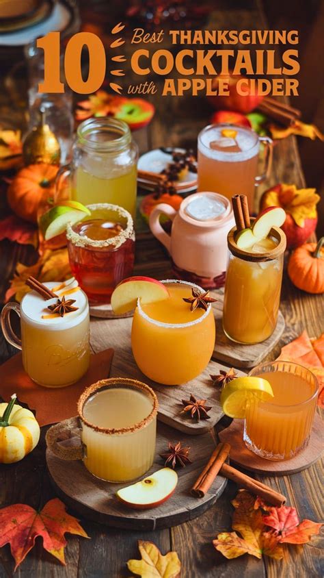 Best Thanksgiving Cocktails With Apple Cider For A Cozy Celebration