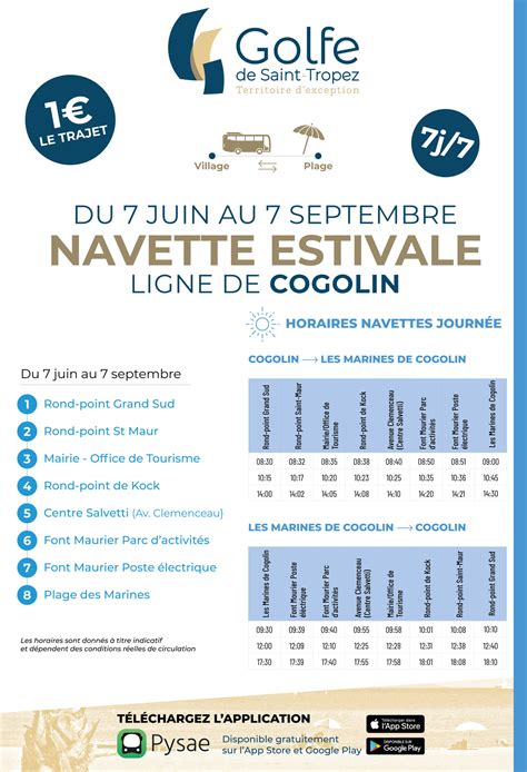 Navette Estivale Cogolin COGOLIN Site Officiel De La Mairie