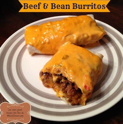 Easy Beef & Bean Burritos