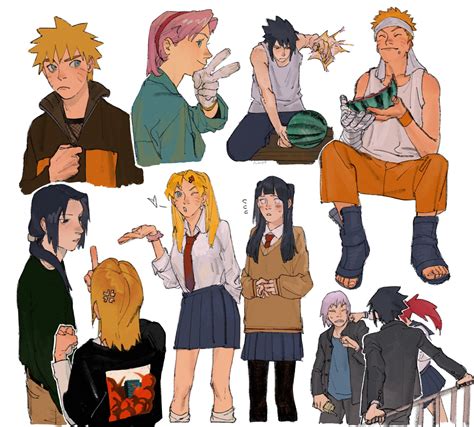 Naruto in one piece art style | Naruto in jojo style, Naruto character