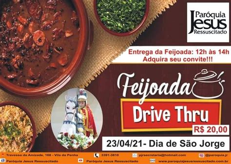 Feijoada Drive Thru da Paróquia Jesus Ressuscitado Jesus Ressuscitado