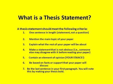 How To Write A Thesis Statement The Writing A Thesis Statement