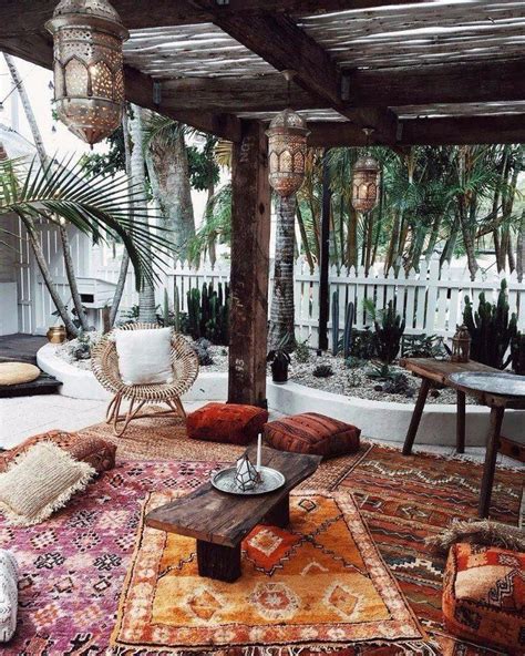 Boho Style Interior Country Style Interiors Bohemian Patio Bohemian