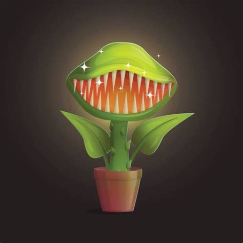 Venus Flytrap Flower Carnivorous Plant Illustration Wild Deadly