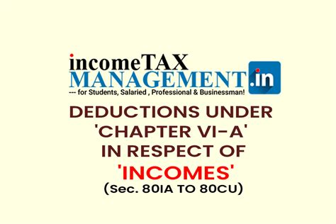 Deductions Under Chapter Vi A In Respect Of Incomes Are Allowed