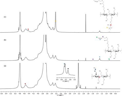 1 H NMR Spectra 700 MHz D 2 O Of A Hydroxyethyl Cellulose HEC