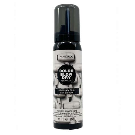 Matrix SoColor Color Blow Dry 70 ml Pěnová smývatelná barva na vlasy Ash Blonde bezvavlasy cz