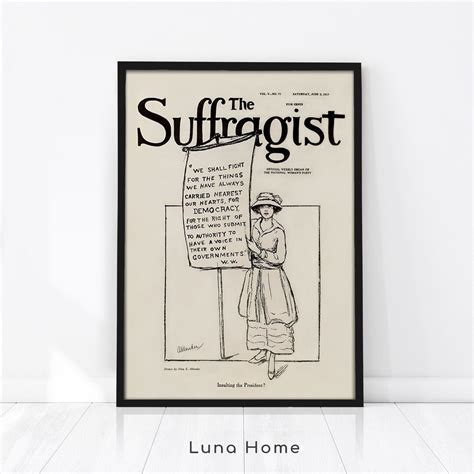 Vintage Feminist Poster, the Suffragist, Retro Poster, Women's Suffragette Poster, Feminist Art ...