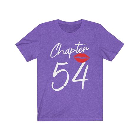 54th Birthday Shirt For Women Chapter 54 Shirt 54th Birthday Etsy