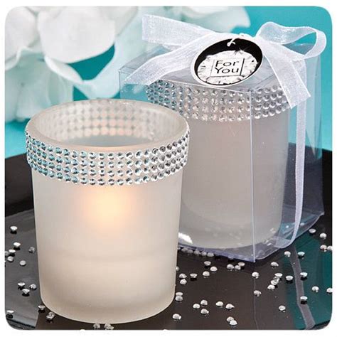 White Bling Candle Favors White Candle Holders Bling Candles Candle