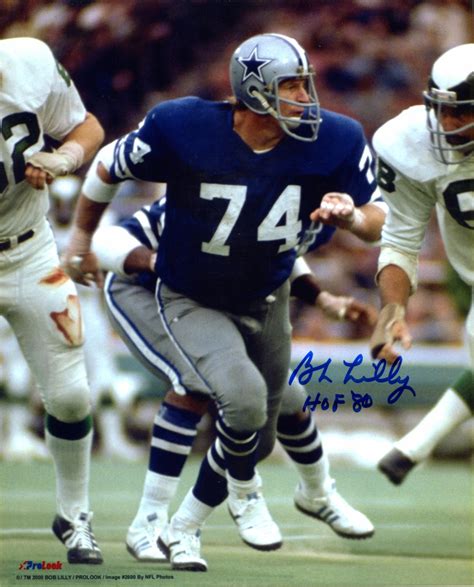 Bob Lilly Dallas Cowboys Autographed Signed 8x10 Photo - Certified Authentic