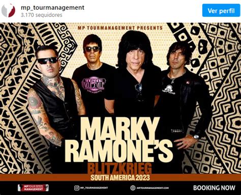 Marky Ramone Baterista Retorna Ao Brasil Rockstage Brasil