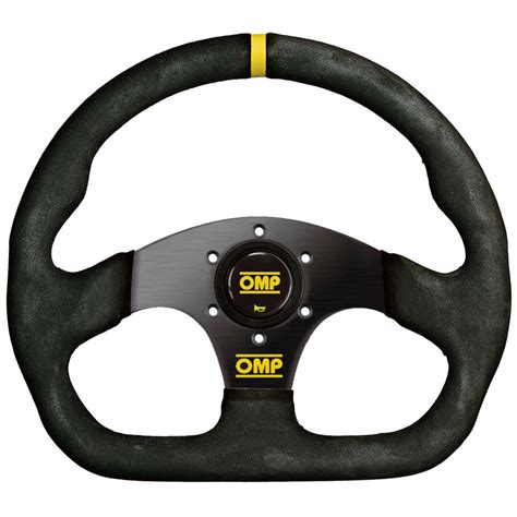 Omp Superquadro Steering Wheel Black Suede Rallynuts