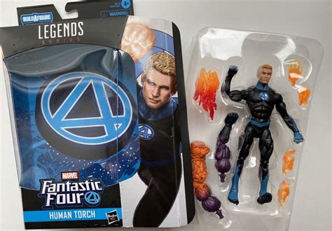 REVIEW Fantastic Four Marvel Legends Human Torch Johnny Storm Figure