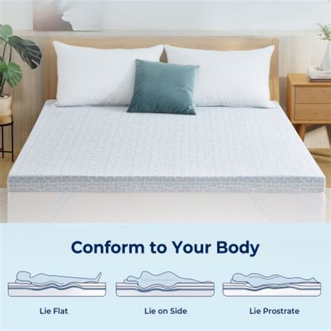 Inch Gel Infused Memory Foam Mattress Topper Slow Rebound For Ultra