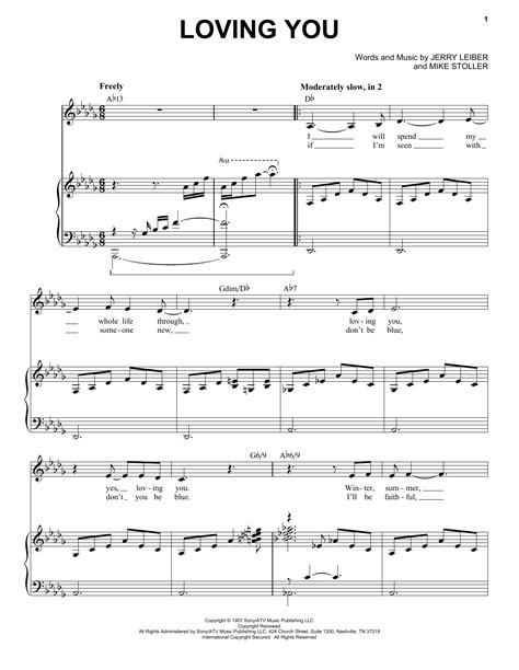 Loving You | Sheet Music Direct