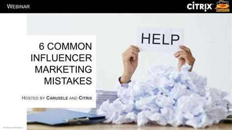 6 Common Influencer Marketing Mistakes Ppt