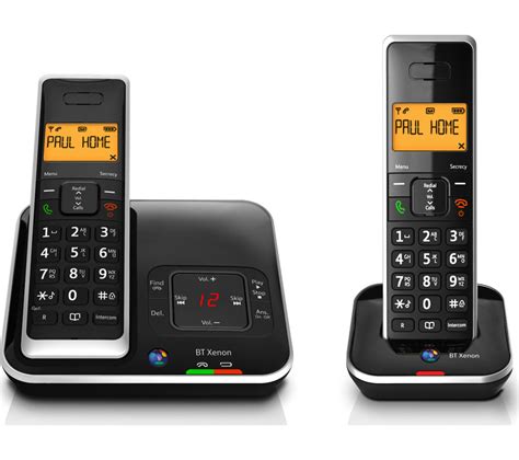 Buy Bt Xenon Cordless Phone With Answering Machine Twin Handsets