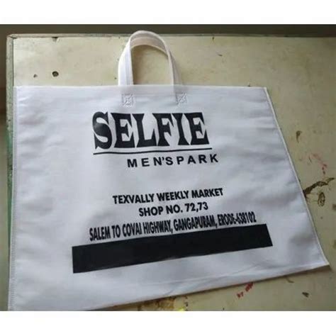 Printed Loop Handle Textile Non Woven Shopping Bag Capacity 2 4 Kg At