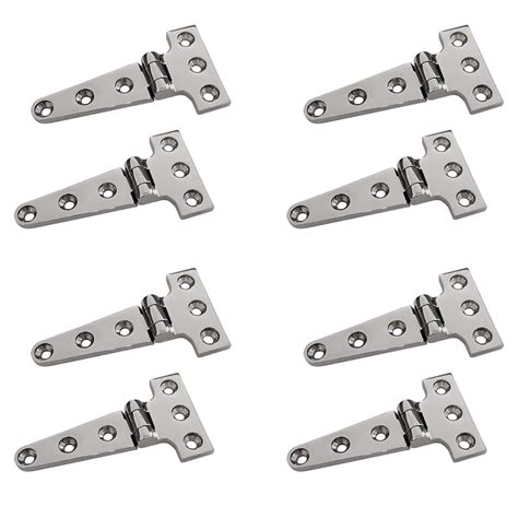 8 Pcs Heavy Duty T Hinge 316 Stainless Steel Marine Grade Casting Hinge Door Hatch Hinge Boat