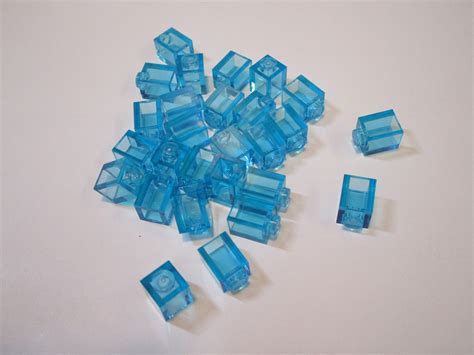 26 Lego Trans Light Blue Brick 1 X 1 Etsy