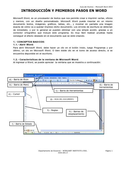 Manejo De Tablas Tablas Introducci N Y Primeros Pasos En Word