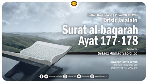 32 Tafsir Surat Al Baqarah Ayat 177 Ustadz Ahmad Sabiq Lc