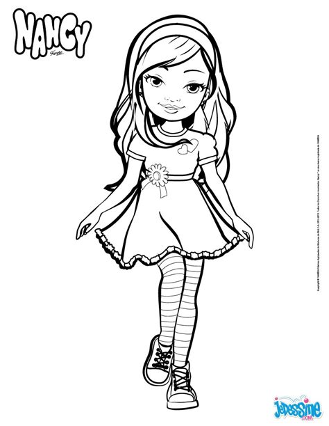 Coloriage Coloriage Coloriages Populaires Nancy Poupee Papier Sexiz Pix