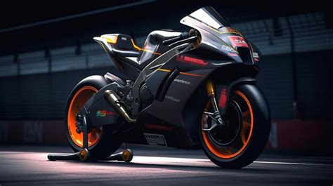 Premium AI Image | A Photo of a Sleek Racing Bike on a Professional Track