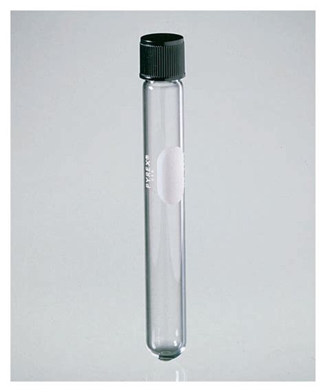 Pyrex Reusable Glass Tubes With Rubber Lined Phenolic Caps