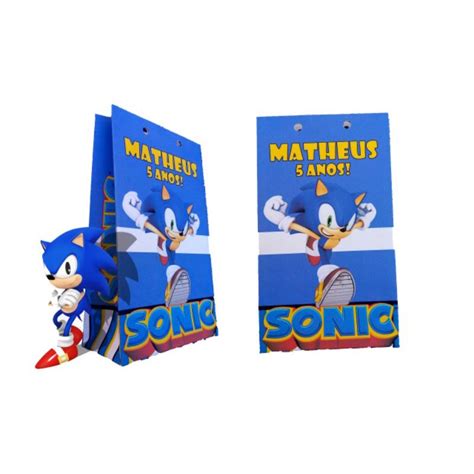 Sacolinha Personalizada Sonic Anivers Rio Shopee Brasil