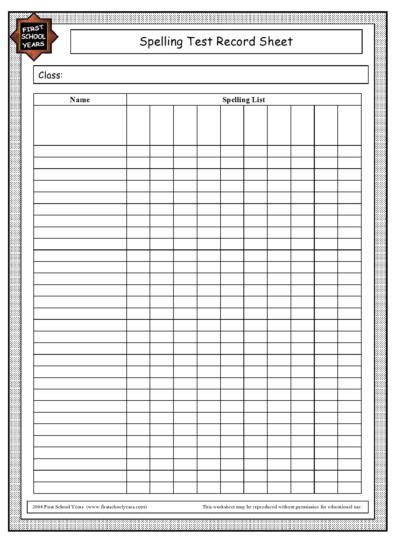 38 Printable Spelling Test Templates [Word & PDF] ᐅ TemplateLab