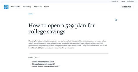 How to Open a 529 Plan for College Savings | New York Life | Other for ...