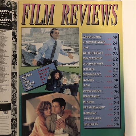 Film Review Mag UK May 1993 Madonna Willem Dafoe Sex Billy Crystal