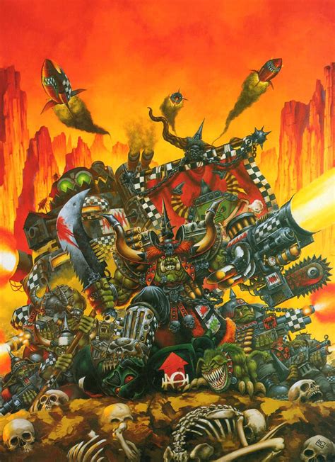 2nd Edition Ork Codex by Mark Gibbons | Warhammer art, Warhammer 40k ...