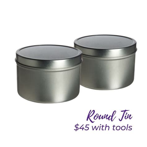 Small Round Tin DIY Candle Set