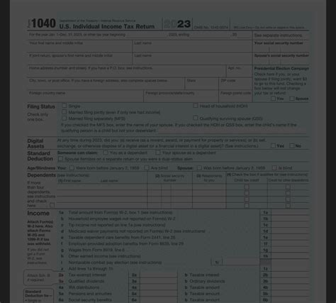 Form 1040 Filler for Easy Income Tax Return Reporting - PDF Master