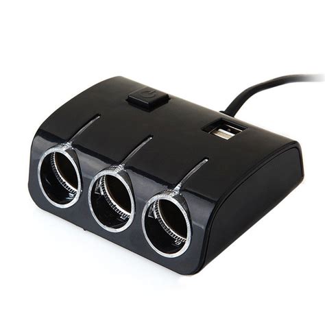 Разветвитель для Прикуривателя на 3 Гнезда+USB 12v-24V ART:1506 ...