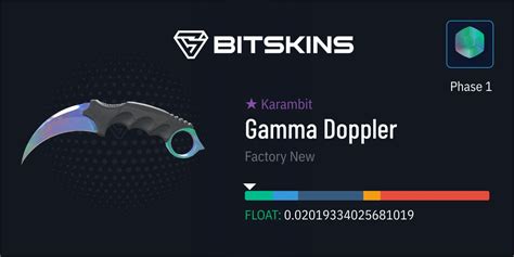 Karambit Gamma Doppler Phase 1 Factory New CS2 皮肤 查找并交易您想要的 CS2 物品