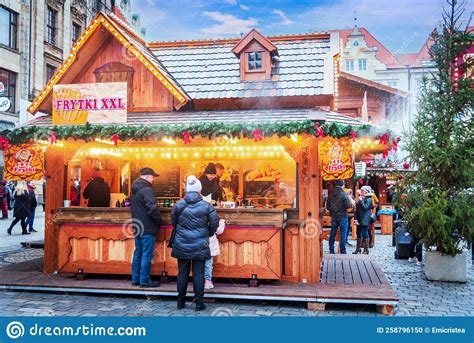 Wroclaw Poland Famous Polish Christmas Market Editorial Image