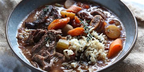 Best Slow Cooker Short Rib Stew and Wild Rice Recipe-How to Make Slow Cooker Short Rib Stew and ...