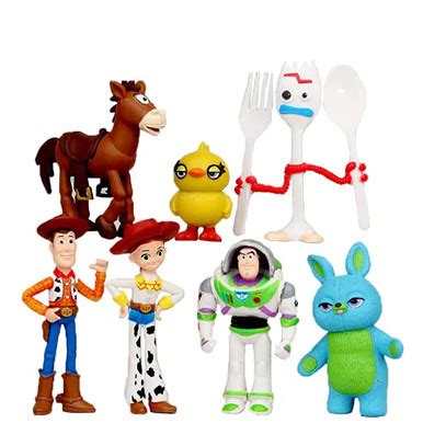 Lev Toy Story Toys - Set of 7 pcs Woody Buzz and Jessie Mini Figures ...