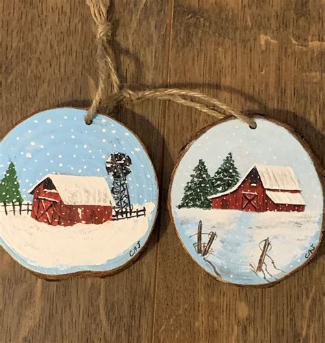 Pin By Paula Sporluck On Wood Circle Art Wood Christmas Ornaments