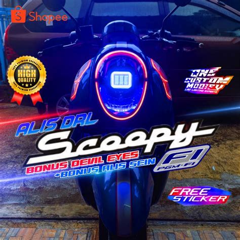 Jual Lampu Alis Drl Scoopy Fi Bonus Alis Sein