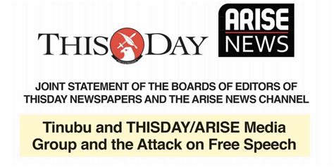 You Cant Bully Free Press Silence Media Thisday Arise Editors Tell