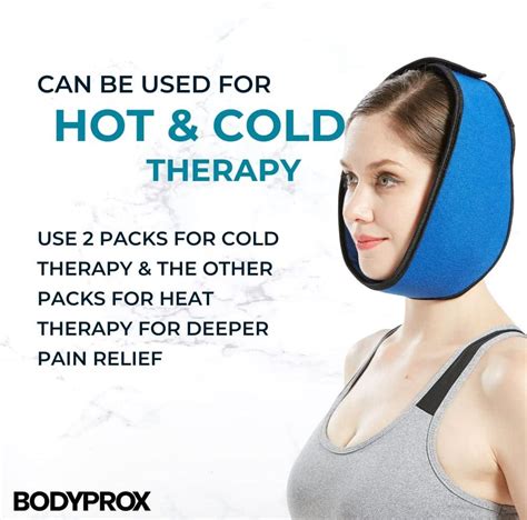 Adjustable Face Ice Pack For Jaw Head Chin Hot Cold Wrap For Wisdom Teeth Tmj Pain Relief