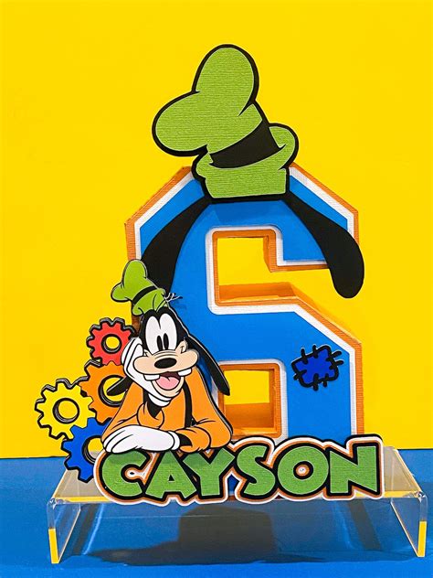 Large Goofy Theme 3d Letters Or Numbers Goofy Party Theme Goofy