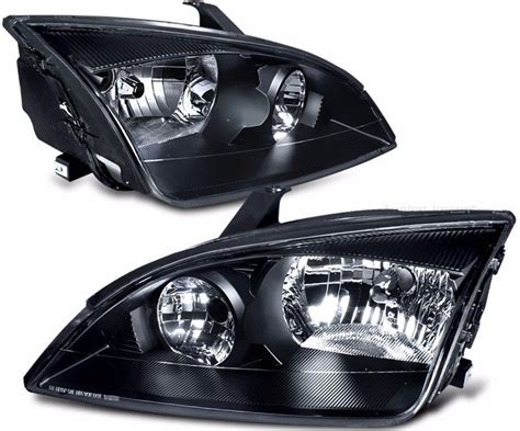 Ford Focus 2005 2007 Par De Faros Delanteros Fondo Negro Mercado Libre