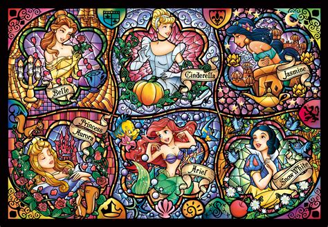 Disney Stained Art Jigsaw Puzzle Jigsaw Puzzles For Adults